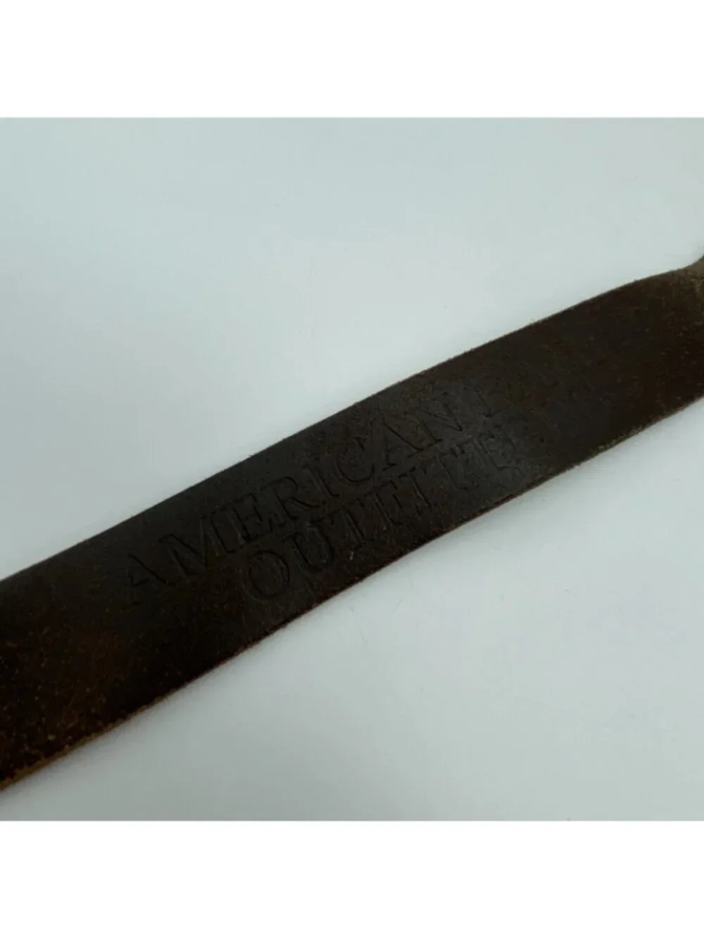 American Eagle Brown Genuine Leather Belt Size 32 Casual  1 3/8